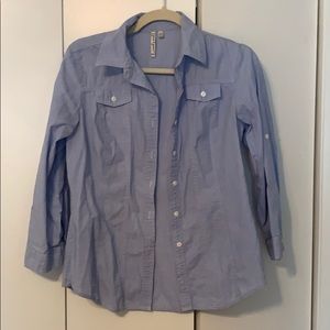 Blue Button Down Shirt - Women’s - M